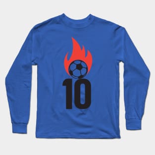 Soccer Number 10 Long Sleeve T-Shirt